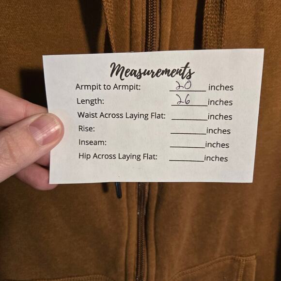 Amazon Essentials Men's Medium Brown Full Zip Hoodie [0128] - Picture 4 of 8